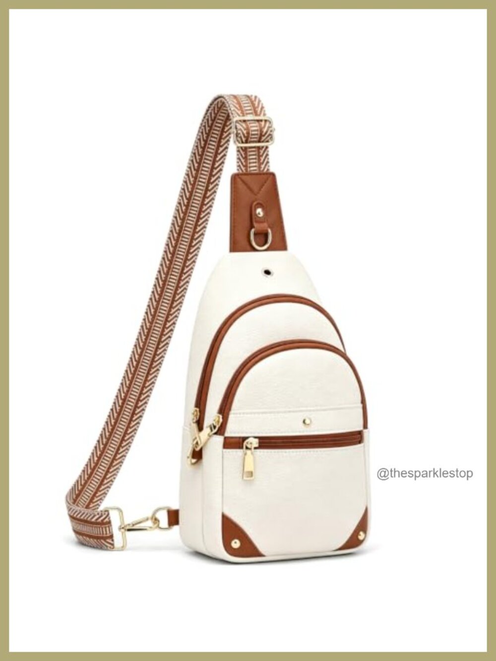 Anti Theft Crossbody Bag RFID Sling Purse Faux Leather